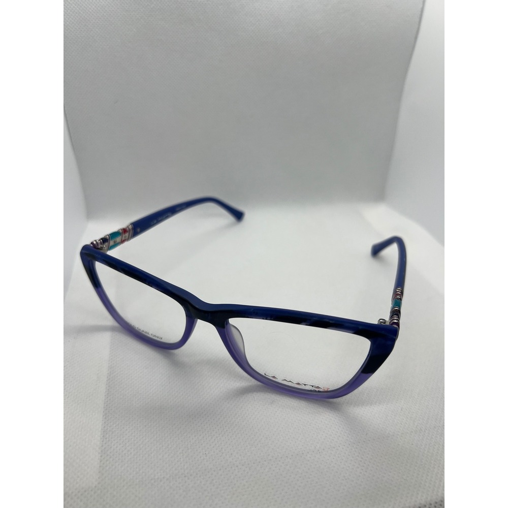 La Matta Designer Cat Eye Eyeglasses‎ Frames Italy Colorful Accent LM3342